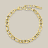 Zia grovt figaro-armband