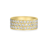 Grace lysande ring med 3 rader zirkonia