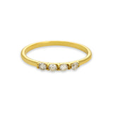 Kaia elegant lysande ring med 4 zirkoniastenar