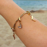 Charm 3 mm figaro armband