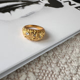 Vivienne rustik grov ring med zirkonia