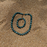 Ellie-halsband med akvamarinkristall