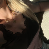 Halsband med berlock 3 mm figaro