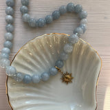 Ellie-halsband med blå jade