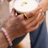 Mila armband med rosa sten