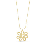 Asterhalsband med stor blomma