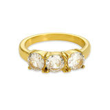 Brianna elegant lysande ring med 3 zirkoniastenar