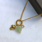 Halsband med fasetterat Charm-rustning
