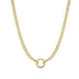 Halsband med fasetterat Charm-rustning