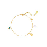 Elina armband med malakit och pärla