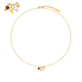 Sophia-halsband med tigeröga och pärla