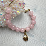 Mila armband med rosa sten