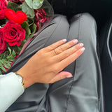 Kaia elegant lysande ring med 4 zirkoniastenar