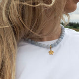 Ellie-halsband med blå jade