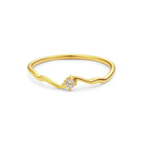 Kylie elegant flow-ring med zirkonia