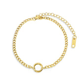 Armband med fasetterat Charm-pansar