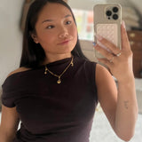Halsband med berlock 3 mm figaro