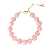 Mila armband med rosa sten