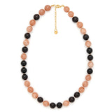 Ellie halsband med granat och solsten
