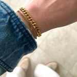 Scarlett chunky panser facet armbånd