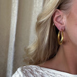 Laura øreringe large wave