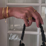 Lolly armring med rustik hamret look