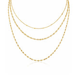 Titaniahalsband med hamrat månhänge