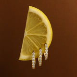 Brooke klassiska örhängen med zirkoniumfärg