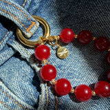 Mila Armband med Rosa Sten