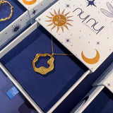 Asterhalsband med stor blomma