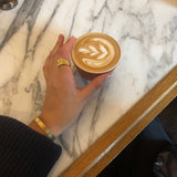 Lolly-armband med rustik hamrad look