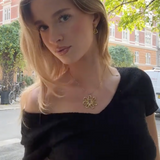 Asterhalsband med stor blomma