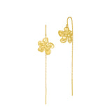 Saga små blomörhängen