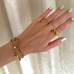 Amaltea rustik wave ring