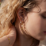 Aria øreringe med ferskvandsperler