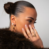 Luna örhängen med kedja