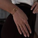 Kaia elegant glow ring med 4 zirkonia