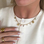 Audrey essence halskæde med ædelstene