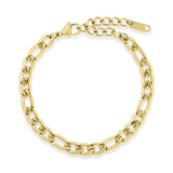 Zia grovt figaro-armband