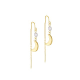 Titaniahalsband med hamrat månhänge