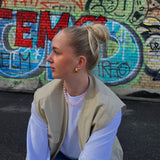 Ellie-halsband med rosa sten