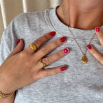 Amaltea rustik wave ring