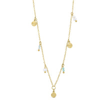 Lyra Halsband med Sten Och Färskvattenpärlor