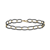 Quinn-halsband med svarta spinellstenar